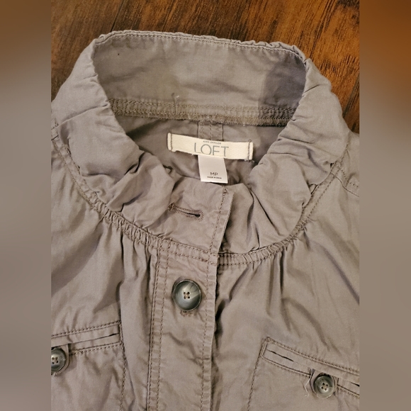 Anne Taylor Loft Gray Utility Jacket MP - Picture 6 of 9